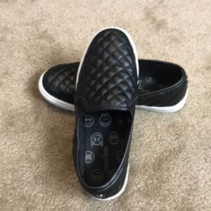 Girls Black Stevie’s loafer shoe